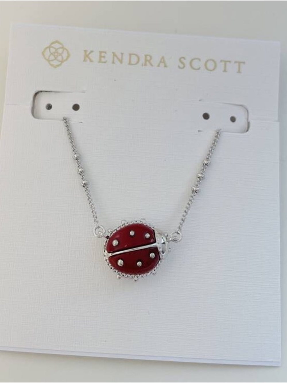 Kendra Scott  Gold and Silver Ladybug Necklace